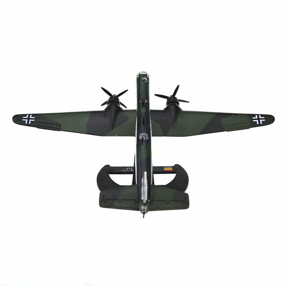 1/144 масштабные литые модели армейских самолетов Heinkel HE177 литой под давлением военный бомбардировщик-модель самолета игрушки для коллекционного подарка