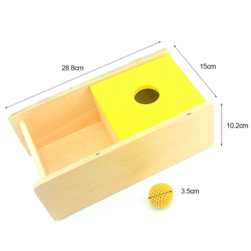  Unisex Baby Montessori Educational Toys Wooden Imbucare Boxs Set Red Geometrics Box Green Round Box