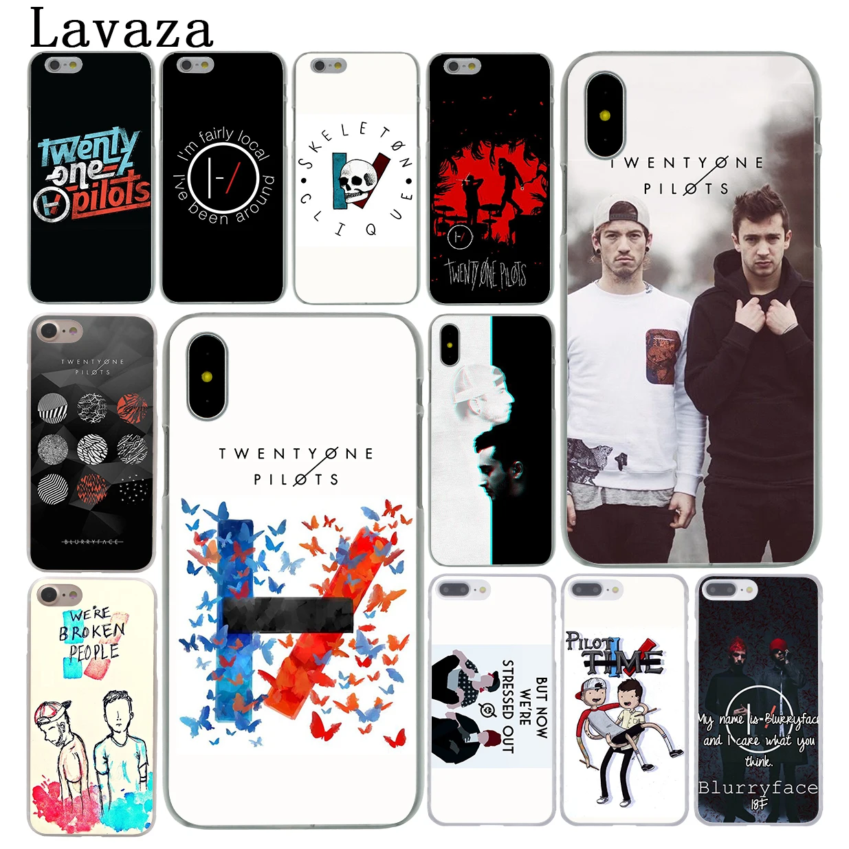 

Lavaza Twenty One Pilots 21 Pilots Music Hard Phone Case for iPhone XR X XS 11 Pro Max 10 7 8 6 6S 5 5S SE 4S 4 Cover