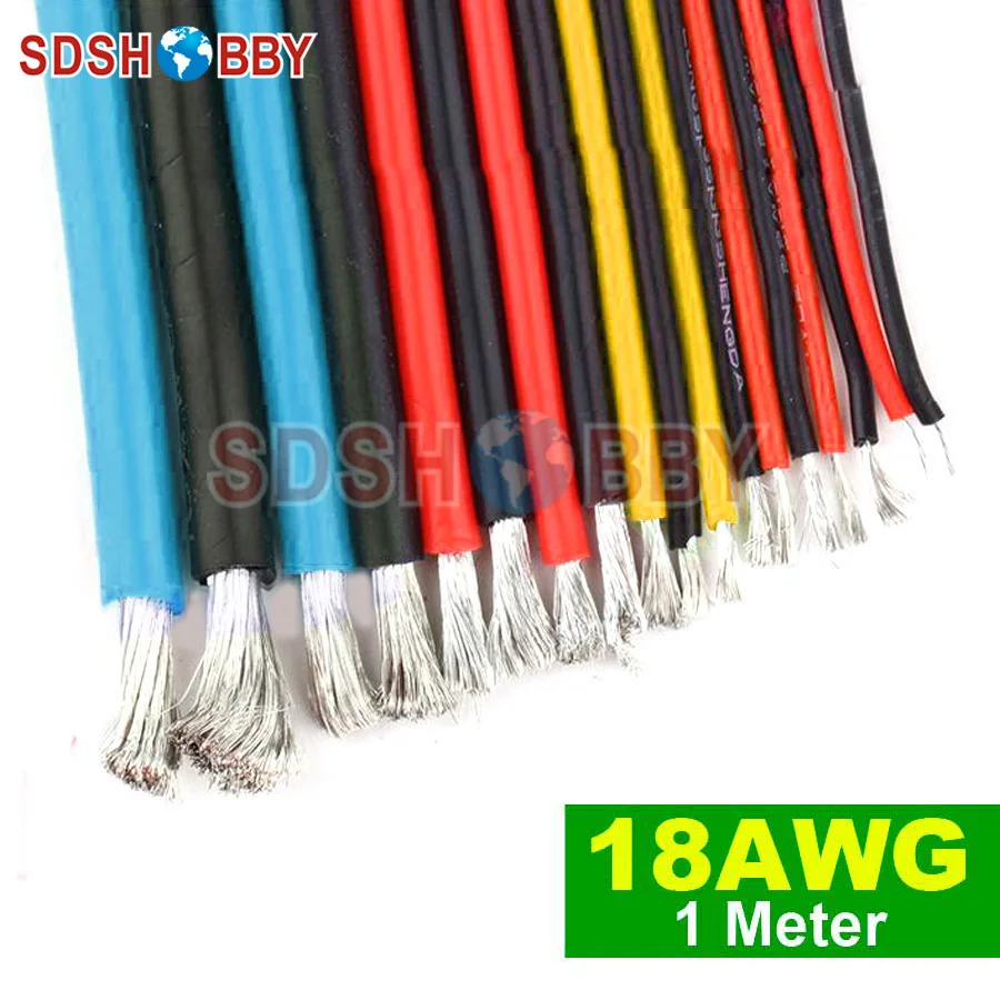 1 Meter 18AWG Silicone Wire/ Silica Gel Cable (150/0.08 OD: 2.3) | Игрушки и хобби