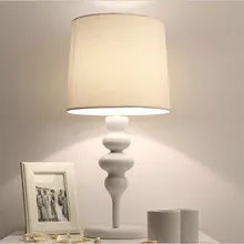 Современная короткая элегантная белая/Черная Железная Ткань Led