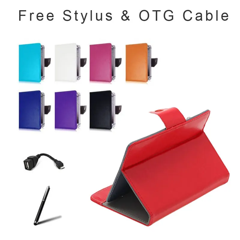 

For HP ElitePad 1000 dock 10.1 inch Universal Tablet PU Leather Magnetic Cover Case 2 Gifts Free Shipping