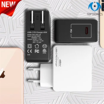 New 45W USB Type-C PD Charger EU/UK/AU For iPhone 8 X Travel Wall Desktop Adapter PD Charger For Macbook Fast Charger Adapter
New 45W USB Type-C PD Charger EU/UK/AU For iPhone 8 X Travel Wall Desktop Adapter PD Charger For Macbook Fast Charger Adapter