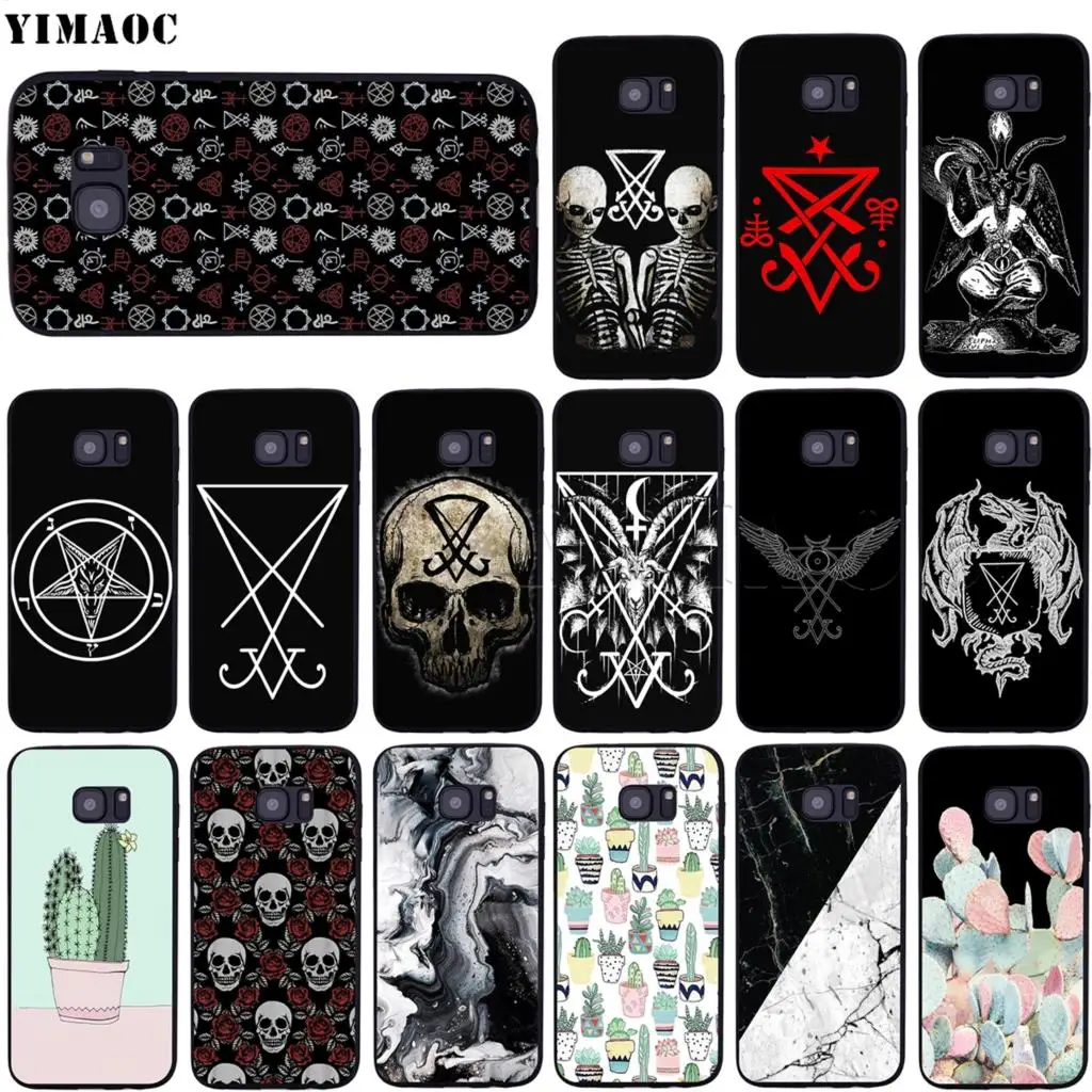 

YIMAOC Sigil of Lucifer Seal Satan Case for Samsung Galaxy A7 A8 A9 A10 A20 A30 A40 A50 A70 M10 M20 M30 S10e J6 Plus