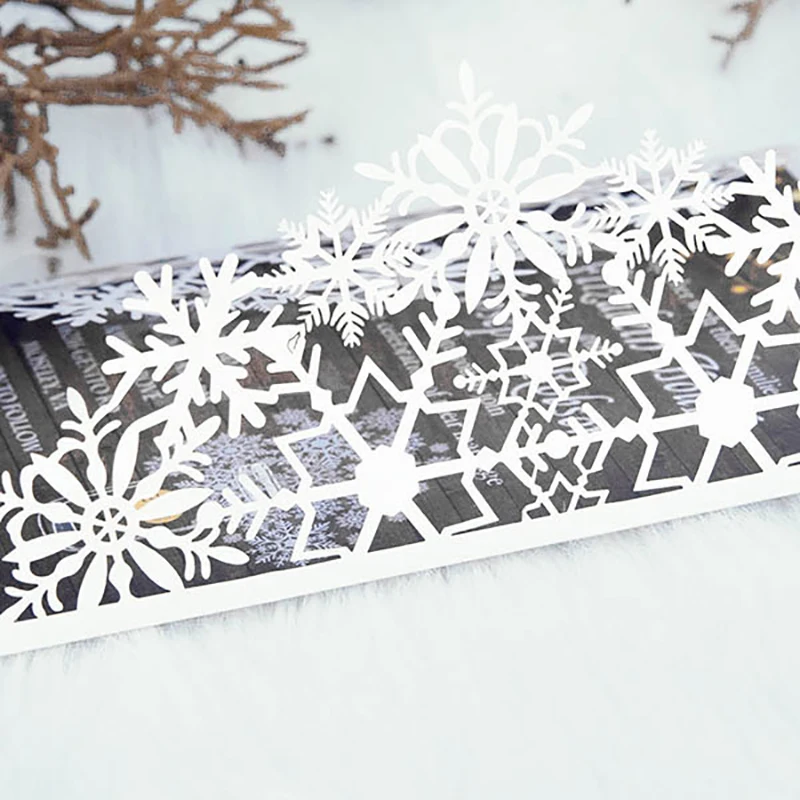  10 Sets Design Snow Pattern White Ivory Wedding Invitations Cards Blank Print Send Ribbons Envelope - 32867661469
