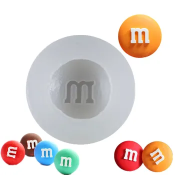 

M Bean Liquid Silicon Mold Sugar Mold Chocolate Cake Mold Decoration Mold Aroma Plaster Mold Dripping Mold Baking Tools A1664