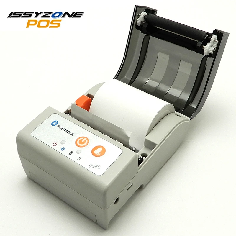 

IssyzonePOS 58mm Thermal Receipt Printer Mini Portable Bluetooth Printer Mobile POS Wireless Printers with Auto Cutter IMP003