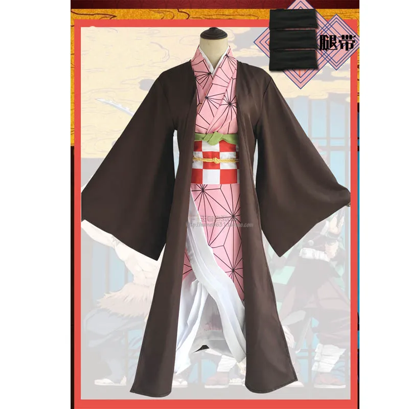 Косплей костюмы Cosroad Nezuko Tanjirou Kamado убийца демонов кимоно Kimetsu no Yaiba Tomioka Giyuu Agatsuma