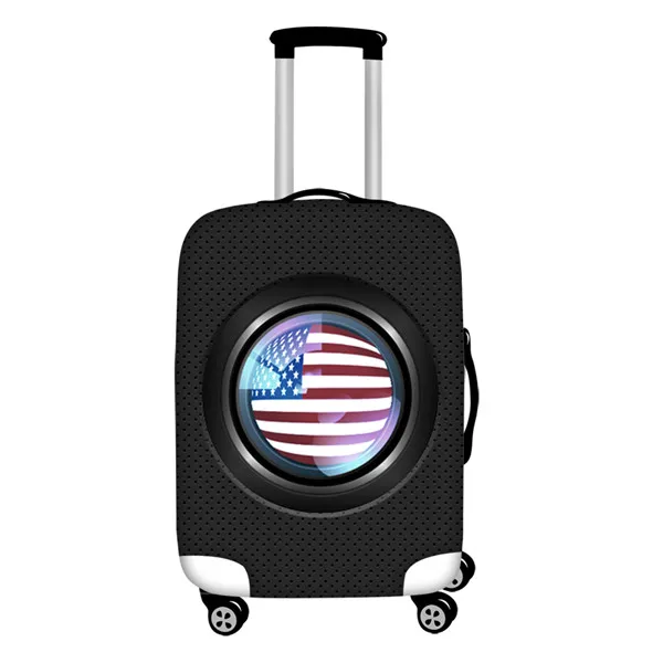FORUDESIGNS, органайзер, флаг США, чехол для багажа для путешествий, водонепроницаемый, 18-30 дюймов, чехол для чемодана для путешествий, эластичный, защита от пыли - Цвет: CC5126