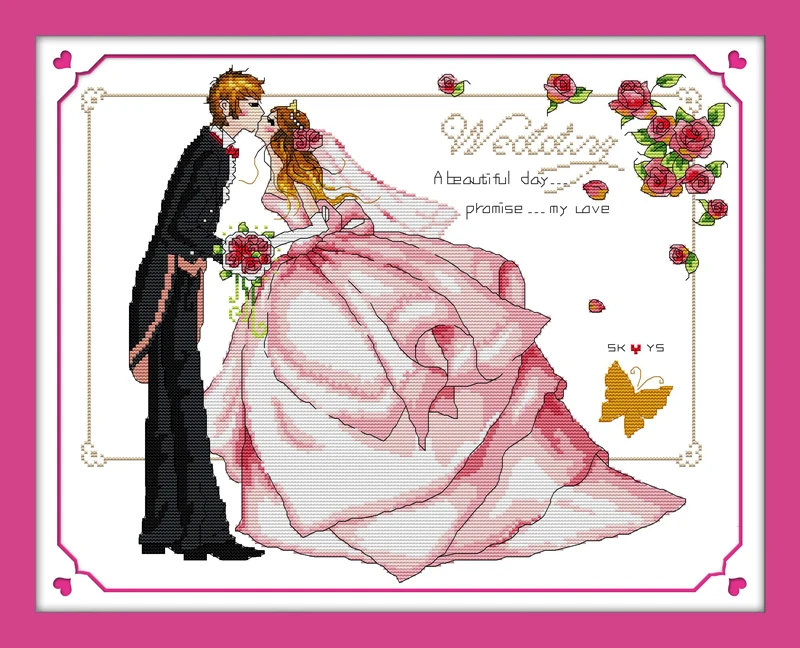 The promise of love cross stitch kit cartoon 14ct 11ct count print The promise of love cross stitch kit cartoon 14ct 11ct count print