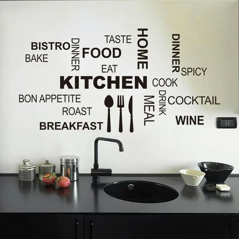 Restaurant Wall Decor new design creative diy wall stickers kitchen decal home decor Restaurant Wall Decor new design creative diy wall stickers kitchen decal home decor