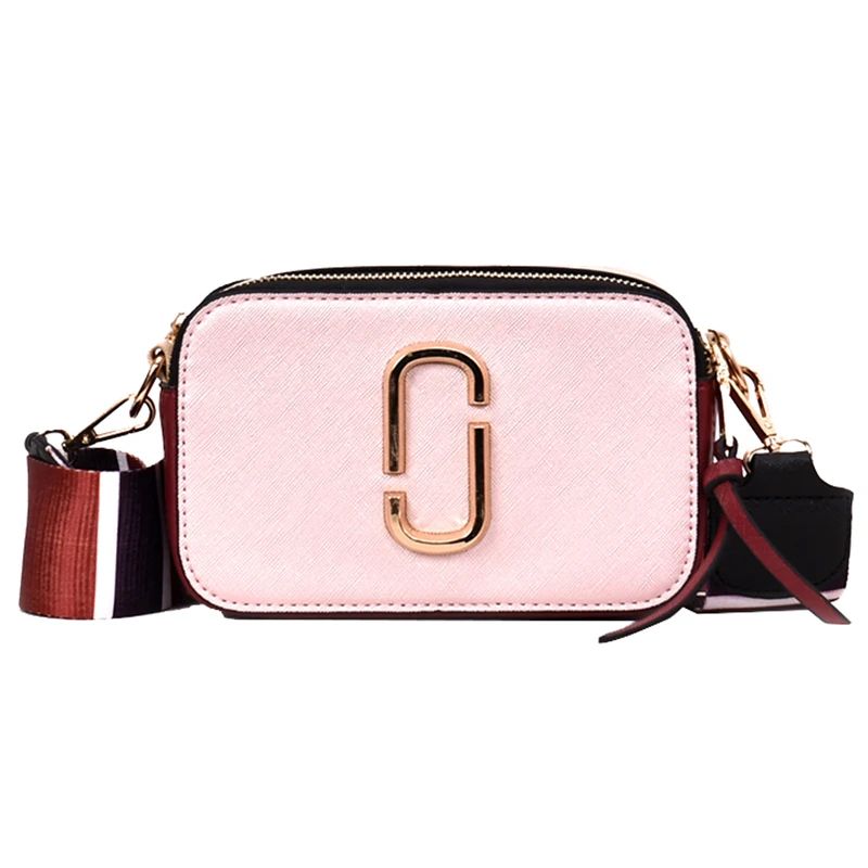 2019 Women's Handbag Fashion Patchwork Women Bag PU Leather Ladies Bag With Width Strap Simple Portable Shoulder Bags