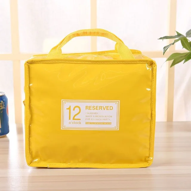 Yellow RUPUTIN сумки для хранения ланча, охлаждающие сумки для обеда, изолированные свежие сумки для женщин и детей, Термосумка с мягкими вставками, вместительная жестяная сумка для еды и пикника - Цвет: Yellow
