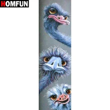 HOMFUN punta quadra/rotonda 5D pittura diamante fai da te