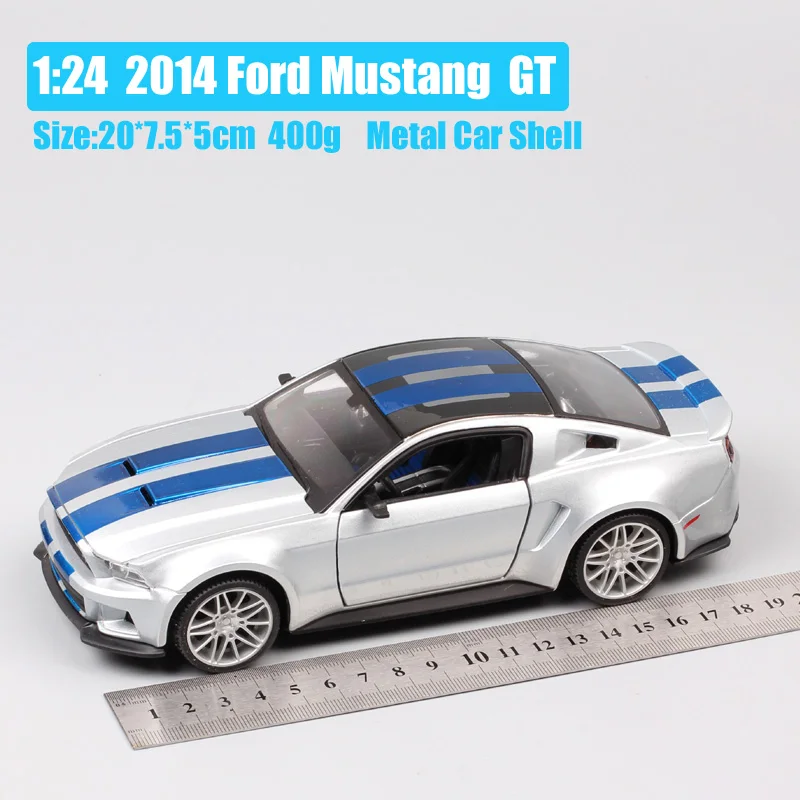 1:24 Maisto Ford Mustang GT мышечные гоночные автомобили Shelby GT500 модели весов Diecasts& Toy Vehicles Replicas Автомобильные Игрушки для мальчиков - Цвет: 2014 ford mustangGT