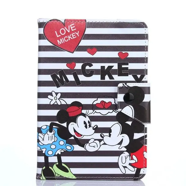 Cartoon Mickey Printed PU Leather Universal Tablet Shell For Huawei Mediapad T1