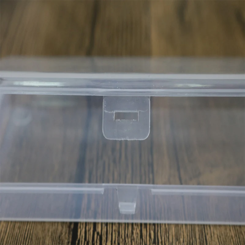 1 pc New Small Plastic Transparent With Lid Collection Container Organizer Case Cans Cabinet Sundries Storage Box