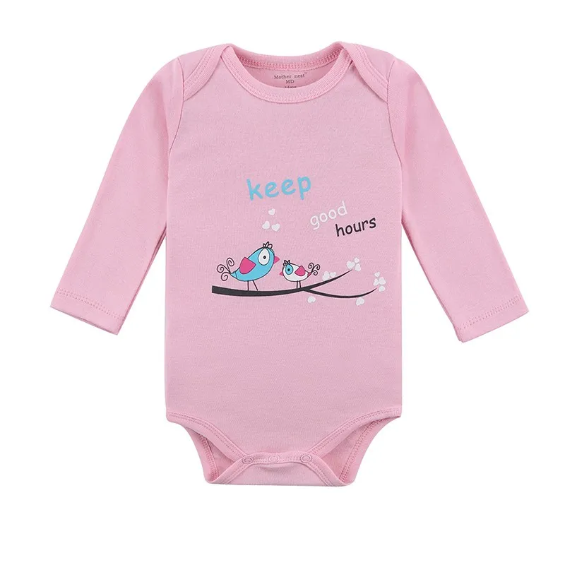 Mother Nest Baby Bodysuit 3 Pcslot Cotton Babies Newborn 100% Cotton Baby Body Long Sleeve Next Infant Boy Girl Climb Clothes (5)