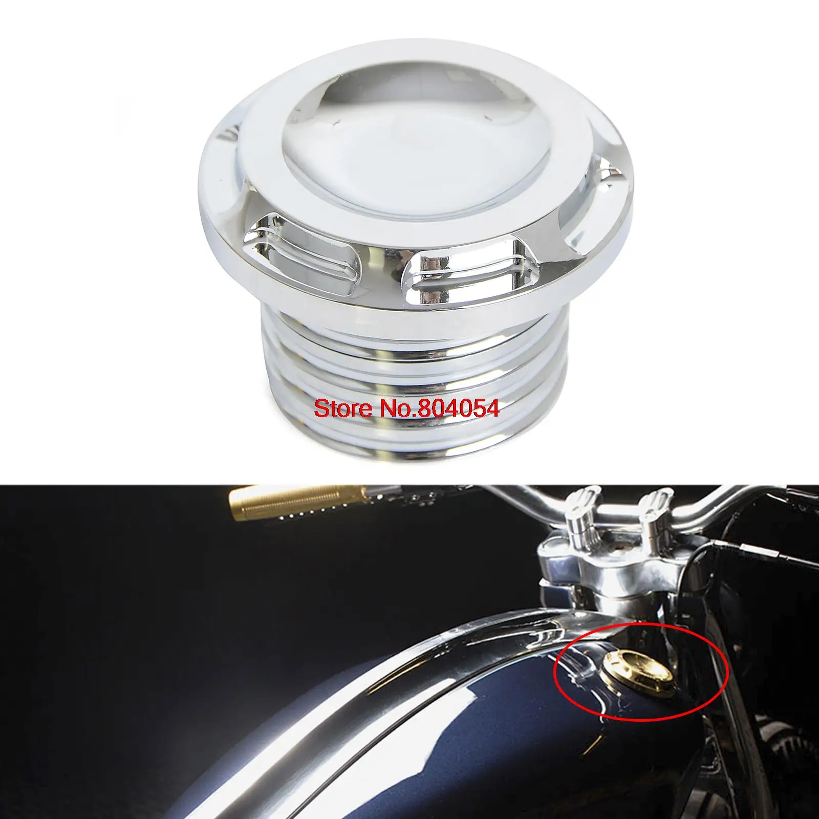 Black Motorcycle CNC Groove Fuel Gas Cap For Harley Dyna FXDB FXDC FXDF
