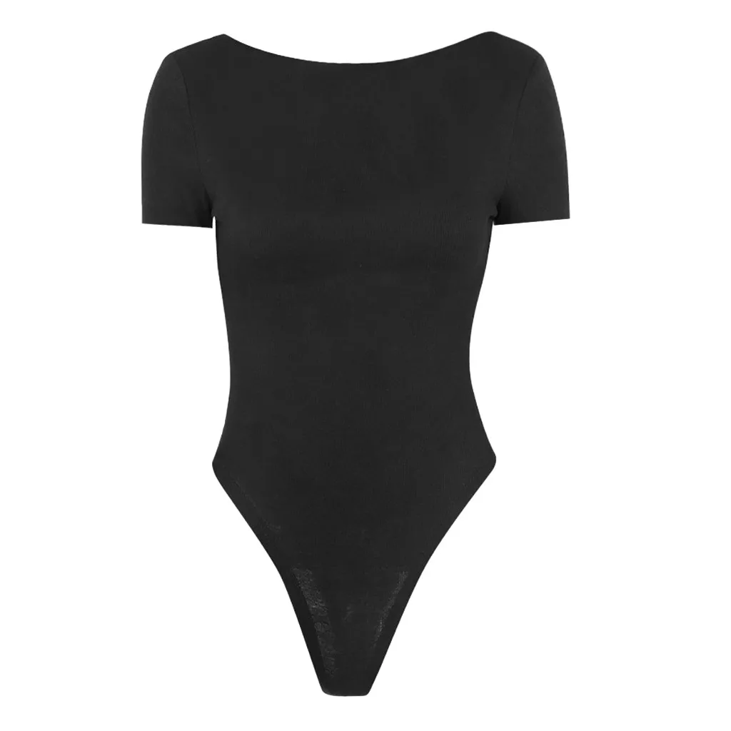 Women Sexy Summer Bodycon Jumpsuit Swinwear Off Shoulder Beach Backless Round Collar Short Sleeve Elastic Bodysuit Jumpsuit Women Sexy Summer Bodycon Jumpsuit Swinwear Off Shoulder Beach Backless Round Collar Short Sleeve Elastic Bodysuit Jumpsuit