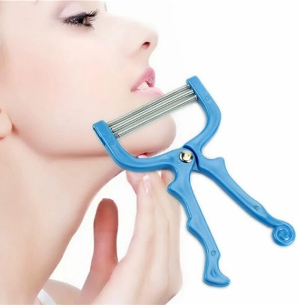 

Handheld Facial Hair Removal Threading Spring Rolled Face Beauty Epilator Tools Facial Hair Removal Make Up Face Care Massager