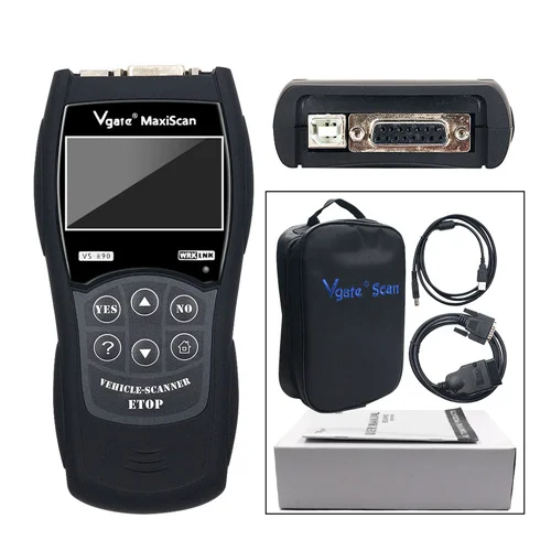 Vgate VS890 Car Diagnostic Scanner OBD2 Auto Code Reader Maxiscan VS 890 VS890S ObdII Scanner VS-890 Support Multi-brands Cars - Цвет: VS890