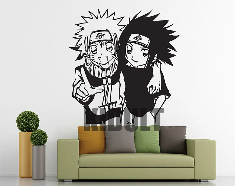 Naruto Sasuke Anime Character Naruto Wall Stickers Vinyl Wall Decals