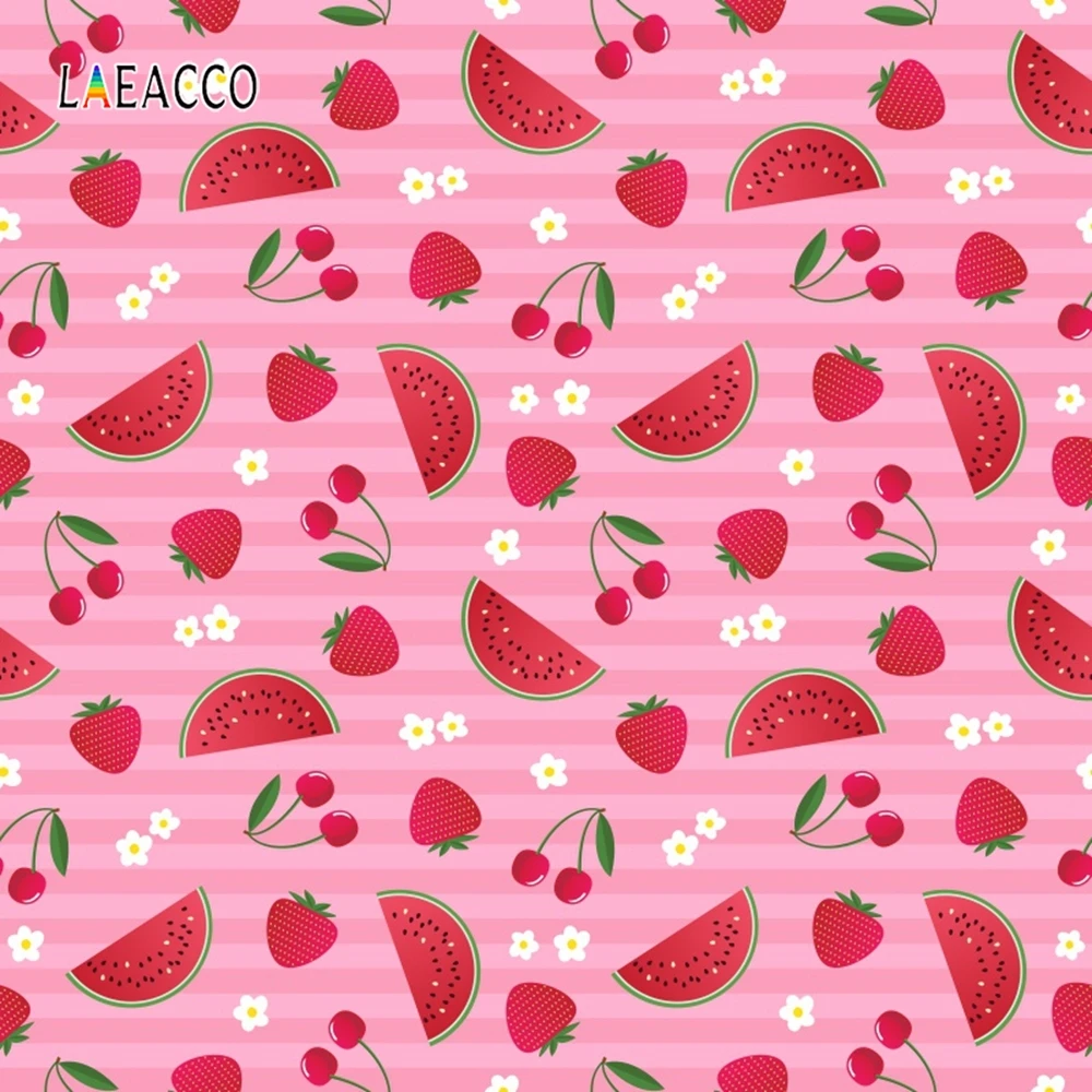 

Laeacco Summer Watermelon Pattern Newborn Children Photography Backgrounds Custom Vinyl Photographic Backdrops For Photo Studio