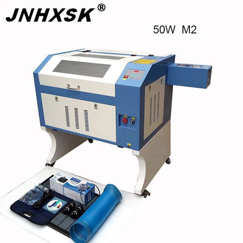 Лазерный гравировальный станок JNHXSK TS4060 50 Вт CO2 фрезерный с ЧПУ для резки фанеры
