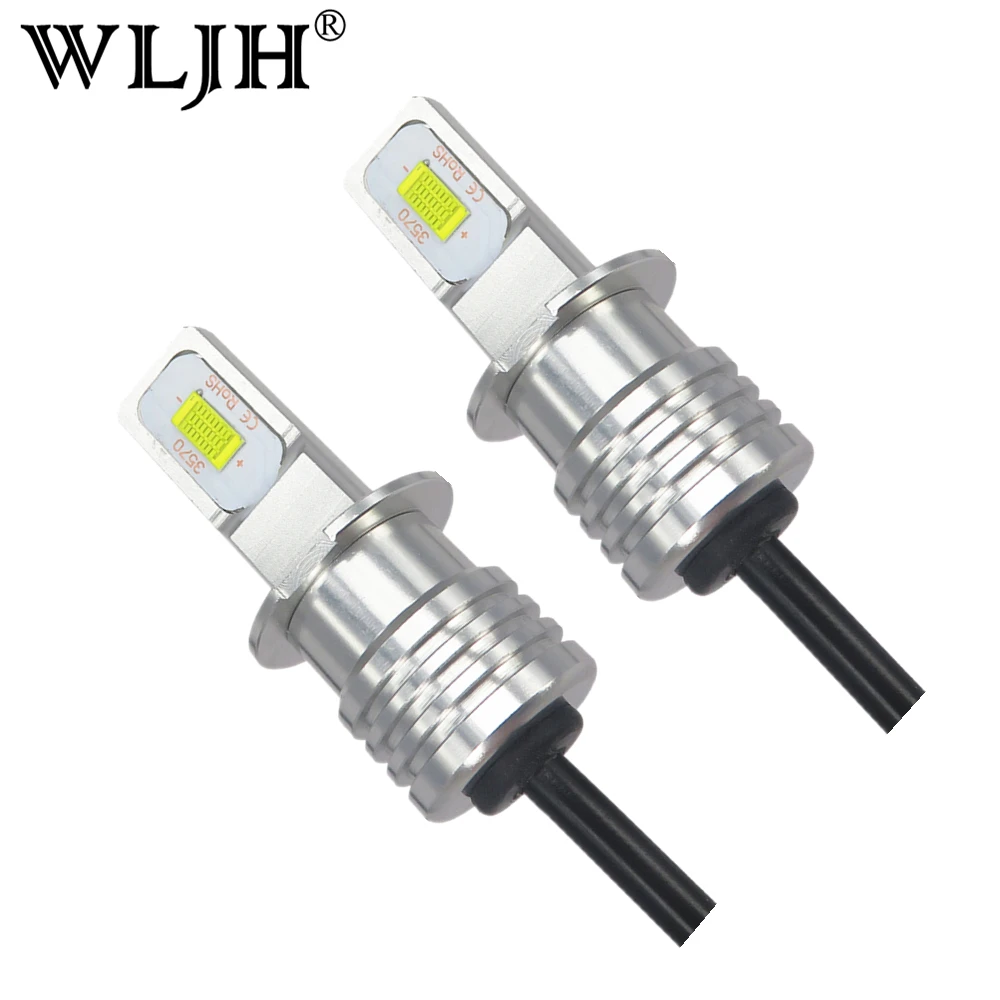 WLJH 2x Canbus H3 LED Bulbs High Bright Fog Light Auto Car Truck Front DRL Source Driving Lamps | Автомобили и мотоциклы