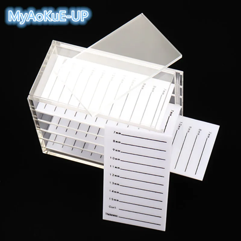 

New Arrived High Quality False Eyelash Storage Box Acrylic Pallet Lashes Volume Individual Lash 5 Layers Display Stand Makeup