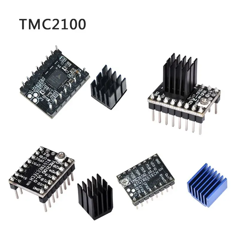 TMC2100 V1.3 TMC2130 TMC2208 шаговый двигатель StepStick бесшумный драйвер Отличная защита стабильности для 3D-принтера запчасти