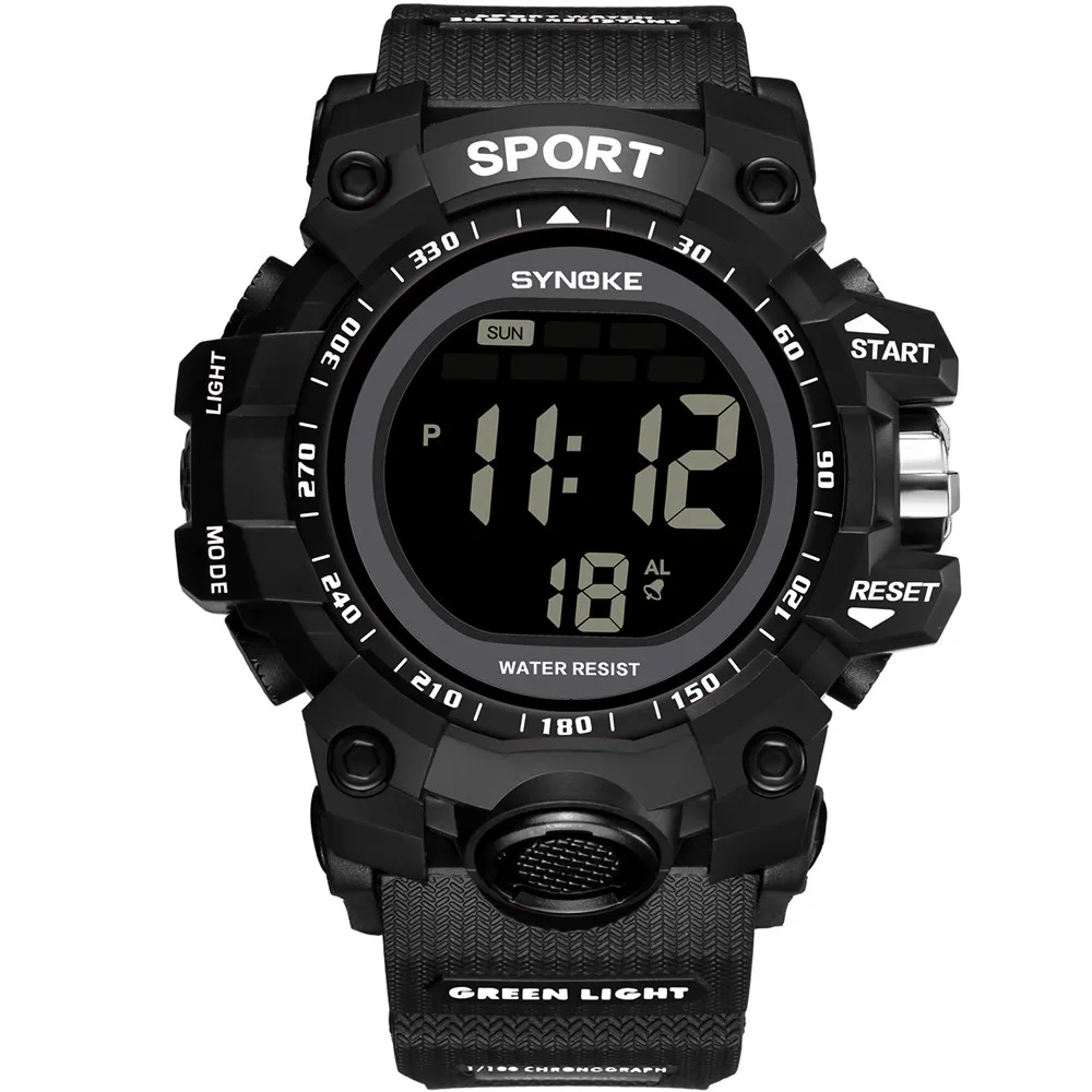 

SYNOKE Multi-Function 50M Waterproof Watch LED Digital Double Action Watch Sport Watch Digital Watch Relogio Digital Relogio