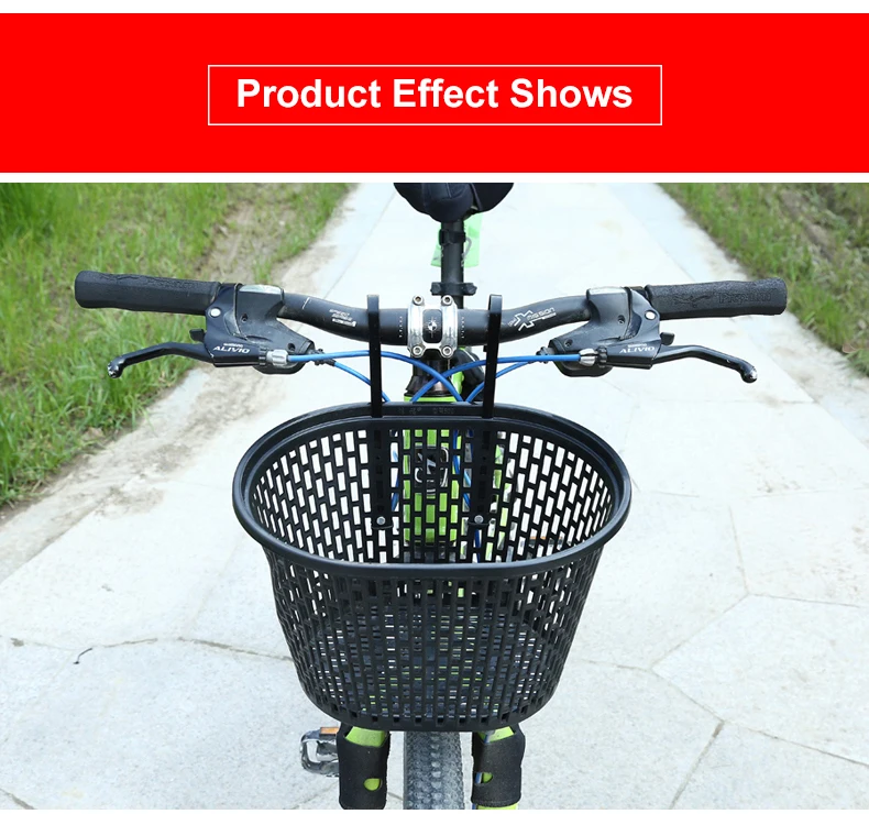 Cheap Hanging Handlebar Pannier Portable Mesh Bicycle Front Baskets PP Plastic Bike Basket  Foldable Bicycle MTB Bike Accessories 7