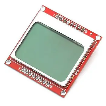 

2PCS 84X48 84*48 Nokia 5110 LCD Module with blue backlight adapter PCB