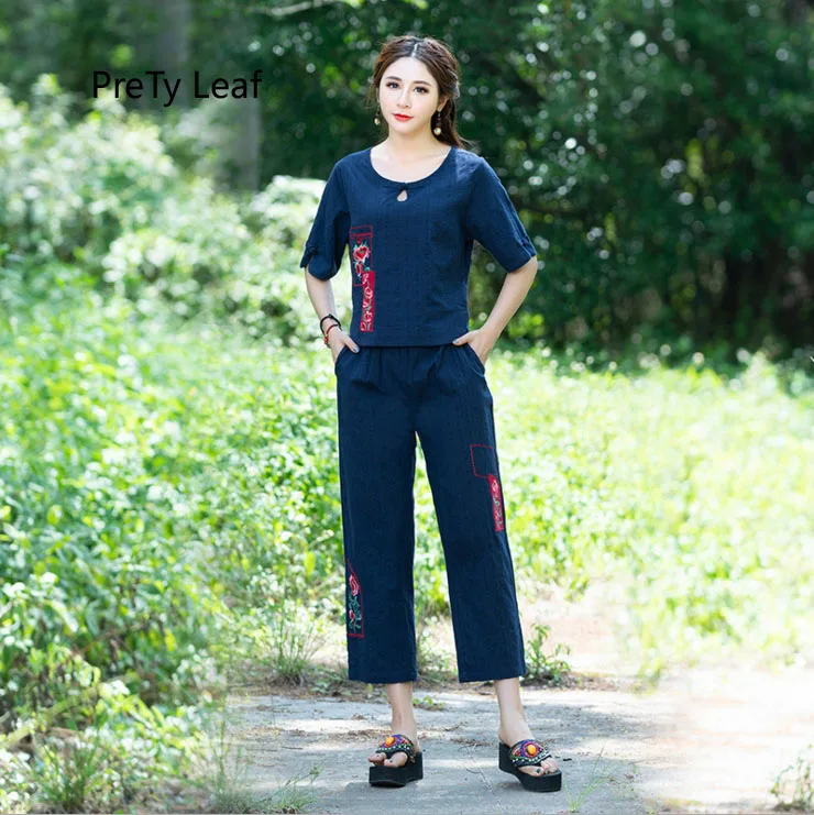 2018 new national wind cotton suitin Women's Sets from Women's