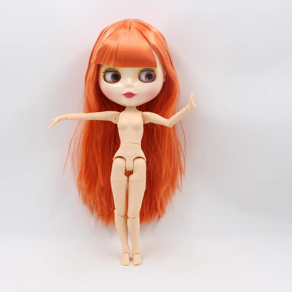 Кукла Blyth серии No. 260BL0388 темно-оранжевые волосы белая кожа суставное тело