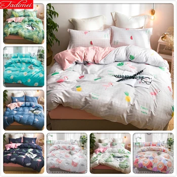 

Soft Comfortable Duvet Cover 3/4 pcs Bedding Set Bedspreads Adult Kids Child Bed Linens Single Full Double Queen King Size Sheet