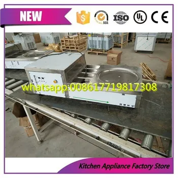 

table stand fry ice cream rolls machine with 35cm diameter of single pan