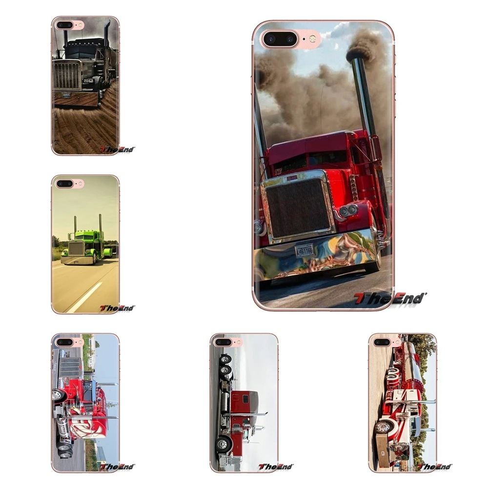 Чехлы для телефонов Huawei G7 G8 P7 P8 P9 P10 P20 P30 Lite Mini Pro P Smart Plus 2017 2018 2019 грузовики peterbilt