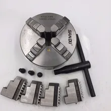 " токарный патрон 125 мм 4 челюсти Самоцентрирующийся четырехкулачковый закаленный стальной Простой назад токарный станок с ЧПУ Металлообработка