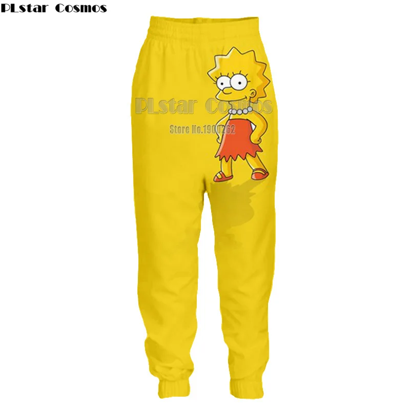 PLstar Cosmos Cute cartoon style classic cartoon character Mens Womens casual Pants Cartoon 3D