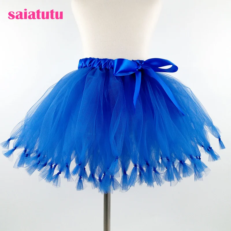 

orange yellow knot Kids Children Handmade Colorful Tutu Skirt Girls Tulle Tutu Pettiskirt Dance Bubble Skirt Ball Gown princess