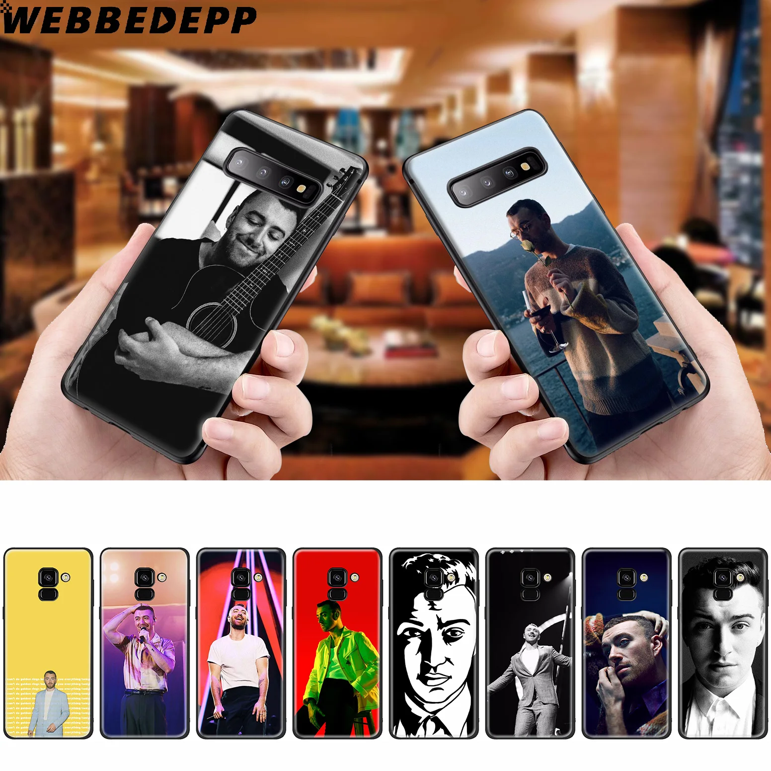 WEBBEDEPP Sam Smith Singer силиконовый чехол для Samsung Galaxy A3 A5 A6 A7 A8 A9 A10 A20 A30 A40 A50 A70 M10 M20 M30 |