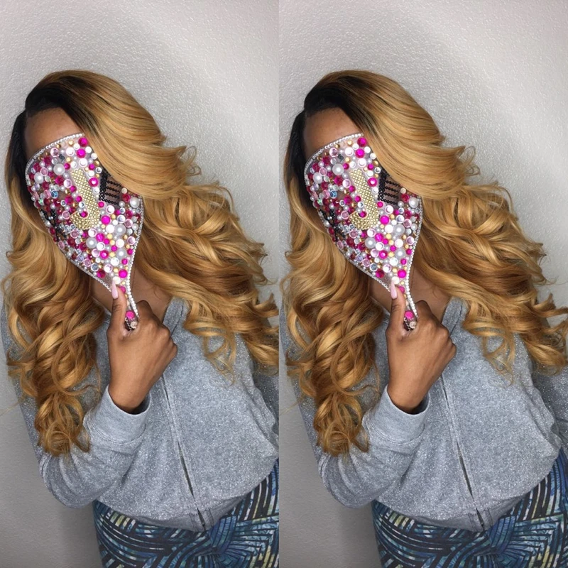 

Synthetic Body Wave Wigs Long Beauty Ombre Blonde Wig Brazilian Wave Hair Cheap Female Wigs for Women Ombre Long Body Wavy Hair