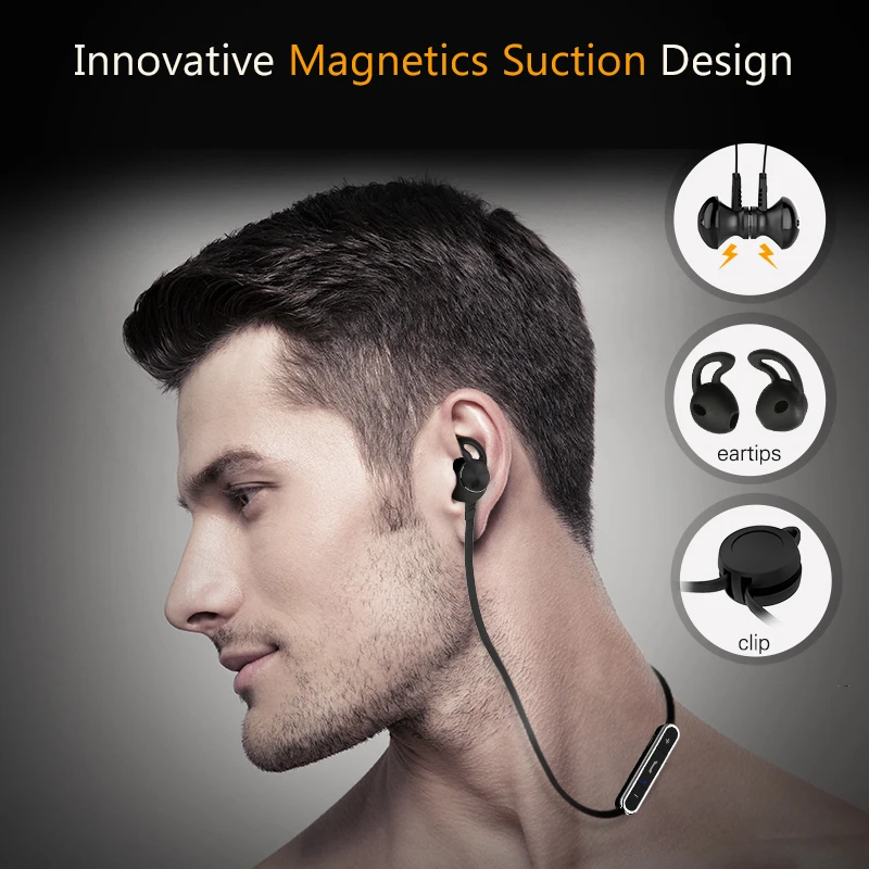 Langsdom M5 Bluetooth наушники с микрофоном беспроводные спортивные половина вкладыши