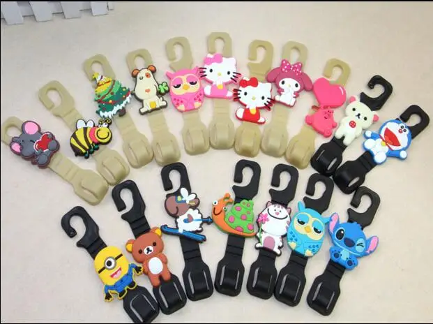 Wholesale Good quality plastic Cartoon car seat hook as storage hanger clasp for auto interior decoration tool | Автомобили и
