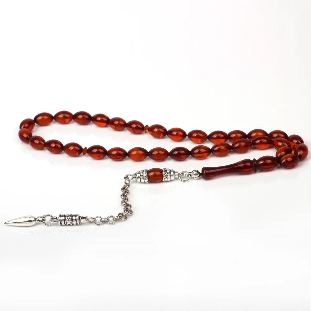 Tasbih магазин смолы янтарные Молитвенные Четки из бусин tesbih Мусульманский