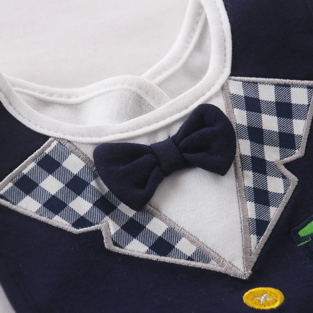 Wet Wipes Removable Baby Bibs Waterproof Babys Kids Dinner Feeding Bib Saliva Towel Child Red Bow Tie