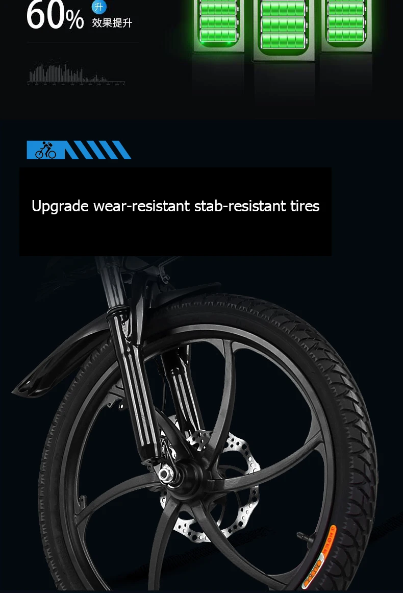 Sale Electric bike 20inch Aluminum Folding bike 48V12.5A Battery electric Bicycle 350W Powerful Motor Mountain e bike Snow/city ebike 4